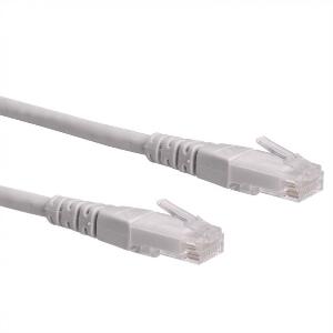 Cablu retea UTP Cat.6, gri, 0.5m Cupru, Roline 21.15.0930