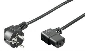 Cablu de alimentare PC C13 230V unghi 90 grade 3m, KPSP3-90
