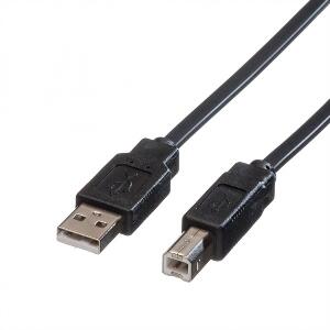 Cablu de imprimanta USB A la B 1.8m Negru Flat, Roline 11.02.8868