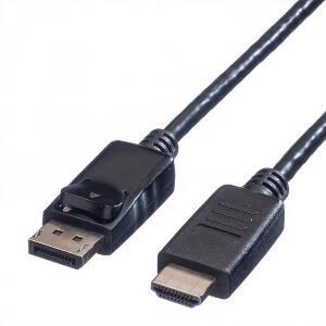 Cablu Displayport la HDMI Full HD T-T 2m Negru, Value 11.99.5781