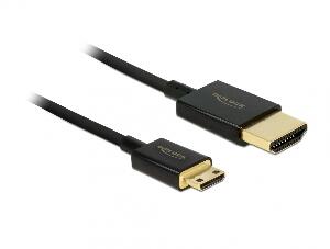 Cablu HDMI la mini HDMI-C T-T 3D 4K 4.5m Activ Slim Premium, Delock 84780