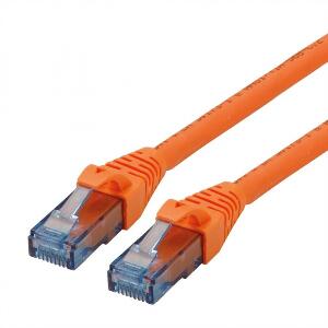 Cablu de retea UTP Patch Cord Cat.6A Component Level LSOH orange 0.3m, Roline 21.15.2988