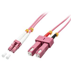 Cablu fibra optica LC-SC OM4 Duplex Multimode 20m, Lindy L46366
