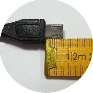 Cablu USB la micro USB 2.0 (conector lung pentru smartphone cu husa) 1.8m Negru, KU2M18FD