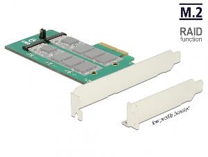 PCI Express cu 2 x M.2 Key B cu RAID, Delock 89536