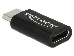 Adaptor SuperSpeed USB 10 Gbps (USB 3.1 Gen 2) USB tip C T-M port saver, Delock 65697