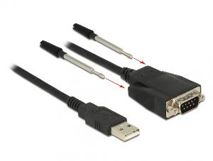 Adaptor USB la Serial RS-232 DB9 cu protectie ESD 1.2m, Delock 62955