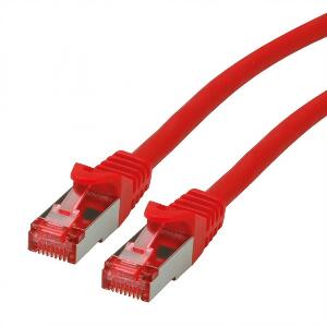 Cablu de retea SFTP cat 6 Component Level LSOH rosu 0.3m, Roline 21.15.2952