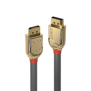 Cablu Displayport 8K60Hz/4K120Hz UHD (DP certificat) v1.4 T-T 2m Gold Line, Lindy L36292