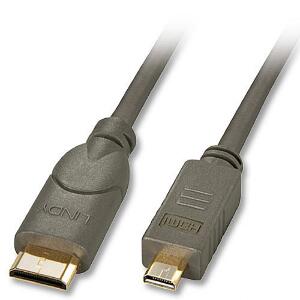Cablu mini HDMI-C la micro HDMI-D 1.5m T-T, Lindy L41342