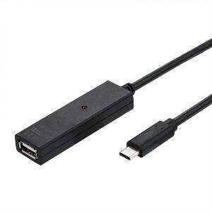 Cablu activ USB-C 2.0 la USB-A T-M 20m Negru, Value 12.99.1114