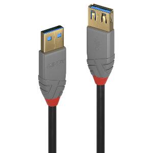Cablu prelungitor USB 3.0 T-M 1m Anthra Line, Lindy L36761