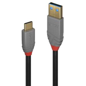 Cablu USB 3.1-A la tip C 0.5m T-T 5A Anthra Line, Lindy L36910