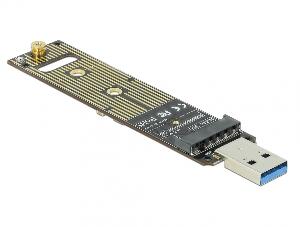 Adaptor USB 3.1 Gen 2 la M.2 NVMe PCIe SSD, Delock 64069