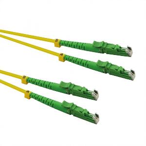 Cablu fibra optica duplex LSH - LSH, APC ground, LSOH, Galben 1m, Roline 21.15.9501