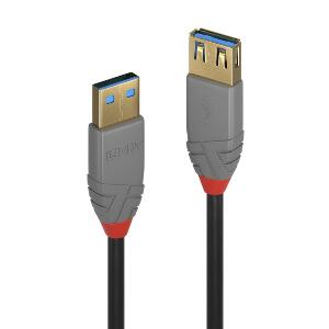 Cablu prelungitor USB 3.0 T-M 0.5m Anthra Line, Lindy L36760