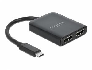Adaptor USB-C (DP Alt Mode) la 2 x HDMI MST / VXP, Delock 87755