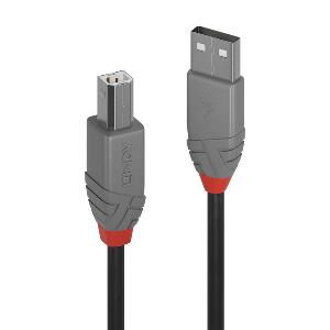 Cablu de imprimanta USB A la tip B 10m Negru Anthra Line, Lindy L36677