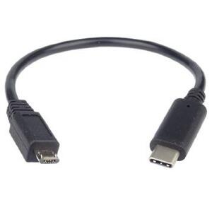 Cablu USB 2.0-C la micro USB T-T 0.2m Negru, KUR31-02