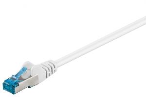 Cablu de retea S/FTP (PiMF) CAT 6A LSOH 30m Alb, Goobay G94909