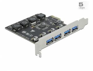 PCI Express x1 cu 4 x USB 3.2-A Gen 1, Delock 90509