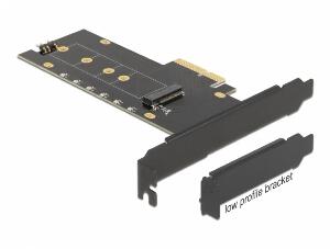 PCI Express cu NVMe M.2 Key M cu radiator si iluminare cu RGB LED, Delock 89013